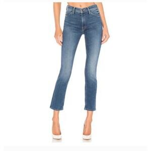 Mother Womens Satifaction Guaranteed Blue The Mid Rise Dazzler Ankle Jeans 25